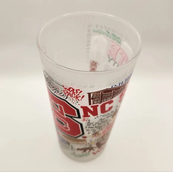 Catstudio NC State University Collegiate Frosted Glass - Wolfpack Ncsu Raleigh - Picture 7 of 8